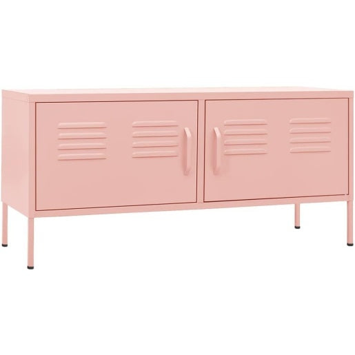 TV-Schrank in Rosa mit 2 Turen, 105 ¡Á 35 ¡Á 50 cm